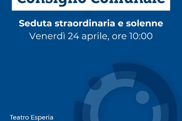 Consiglio Comunale del 24 aprile 2026