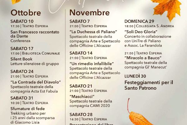 Autunno Culturale 2026