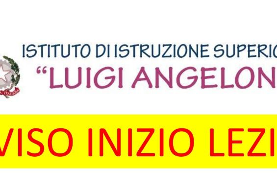 Avviso: inizio lezioni Istituto Superiore "Luigi Angeloni"