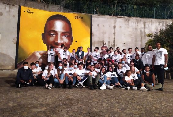 Inaugurato il murale per Willy Monteiro