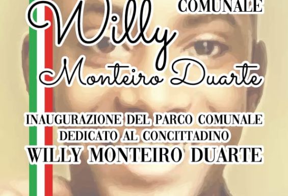 Il 20 gennaio sarà inaugurato il parco "Willy Monteiro Duarte"