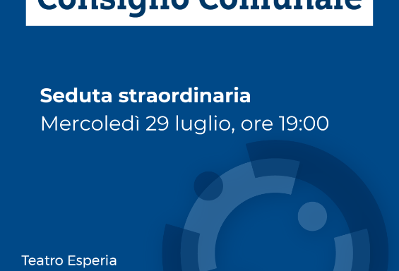 Consiglio Comunale del 29 luglio 2026