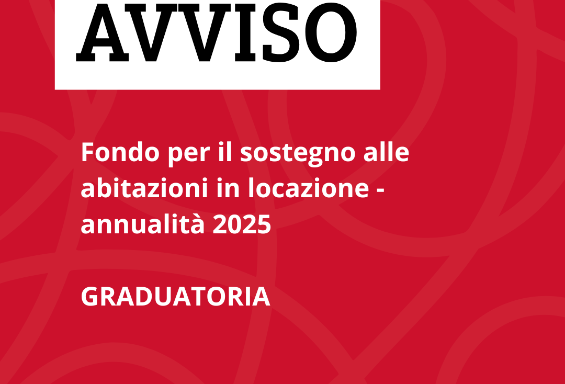 Fondo per il sostegno alle abitazioni in locazione - annualità 2025 