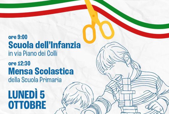 Inaugurazione della scuola dell'Infanzia e della mensa della Primaria
