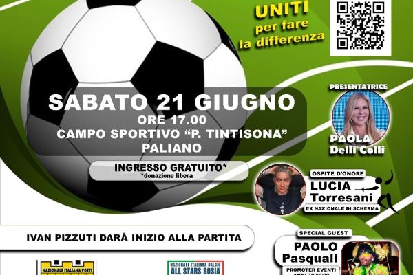 Partita di beneficenza per 'Trenta ore per la Vita'