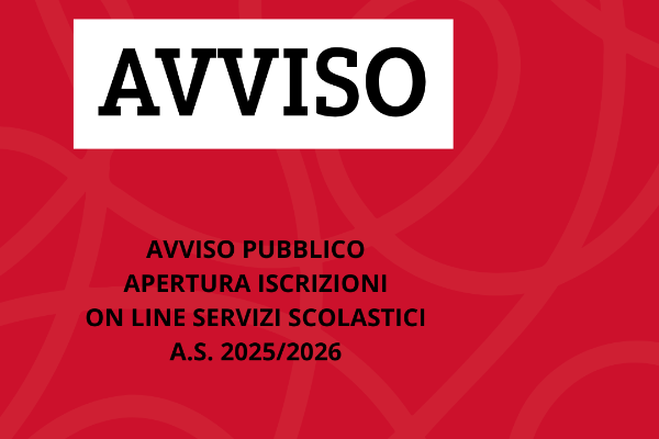 AVVISO: apertura iscrizioni online servizi scolastici a.s. 2025/2026