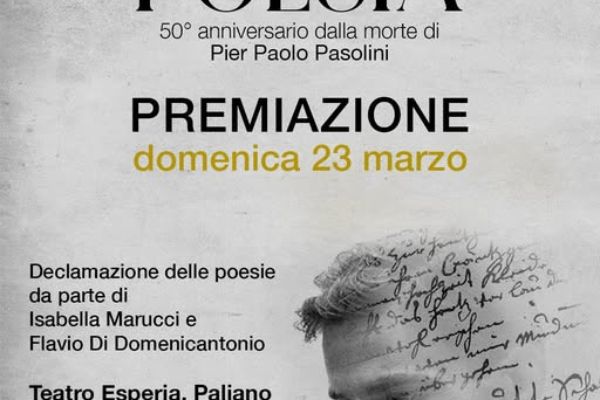 Premiazione del concorso di poesia "Pierpaolo Pasolini"