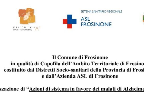 Azioni di sistema in favore dei malati di Alzheimer e loro familiari