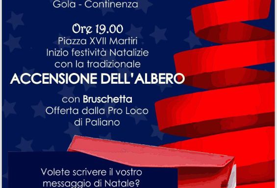 Natale 2018: iniziano i festeggiamenti.