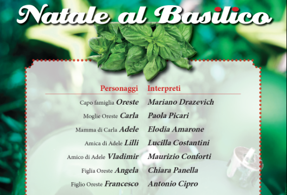 "Natale al basilico", venerdì  14 dicembre