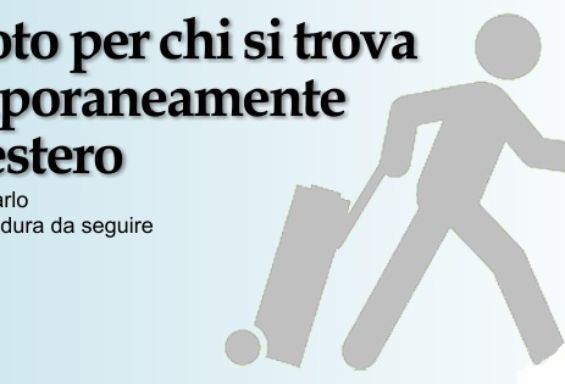 Elezioni Politiche del 04/03/2018. Elettori temporaneamente all'estero