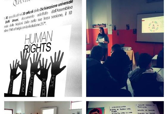 Gli studenti dell'alberghiero presentano il progetto "I diritti umani siamo noi".