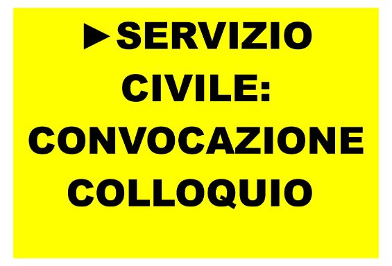 Servizio Civile, progetto Supinambiente: convocazione colloqui