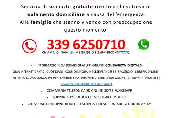 COVID-19: Croce Rossa e Comune attivano lo sportello psicologico