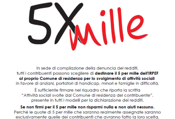 Dona il tuo 5xmille