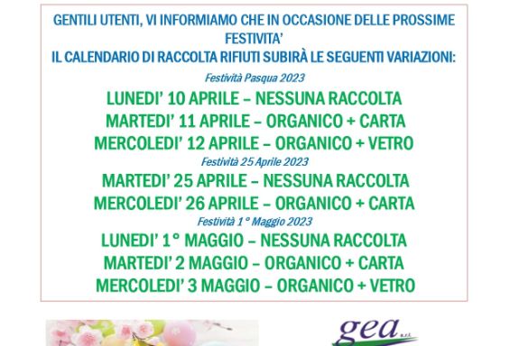 Variazione raccolta RSU