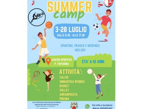 Al via il "Summer camp Città di Paliano"
