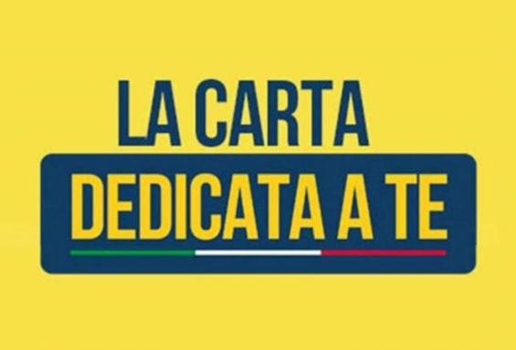 Avviso pubblico: CARTA DEDICATA A TE 2024