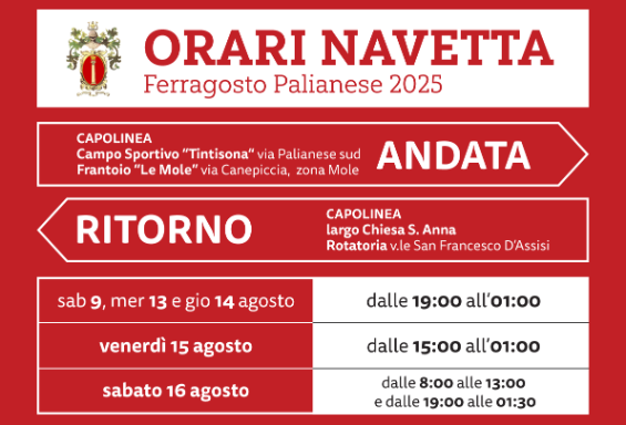 Avviso: istituzione ISOLA PEDONALE e servizio NAVETTA