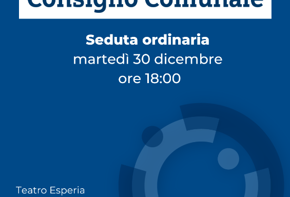 Consiglio Comunale del 30 dicembre 2025