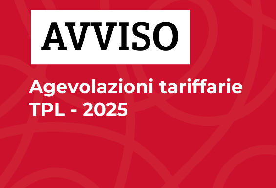 Agevolazioni tariffarie Trasporto Pubblico Locale