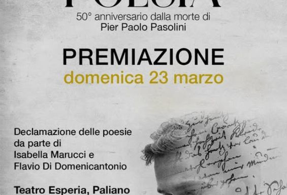 Premiazione del concorso di poesia "Pierpaolo Pasolini"